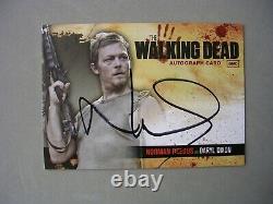 Walking Dead Saison 1 Carte Autographe A18 Norman Reedus Comme Daril Dixon