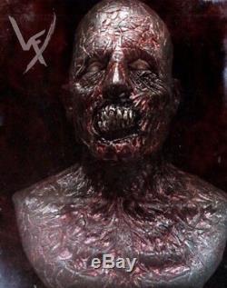 Wfx Walking Dead Burnt Zombie Silicone Masque Noir Lumière Réactive