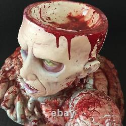 Zombie Cerveau Torso Candy Bowl Dish Centerpiece Walking Dead Horror Halloween Nouveau